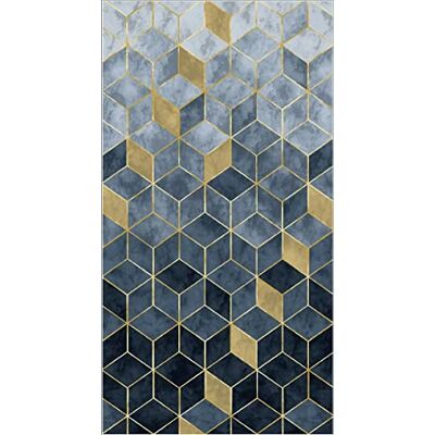 Homemania Alfombra Impresa, 25% poliéster, 75% algodón, Multicolor Homemania Alfombra Impresa, 25% poliéster, 75% algodón, Multicolor