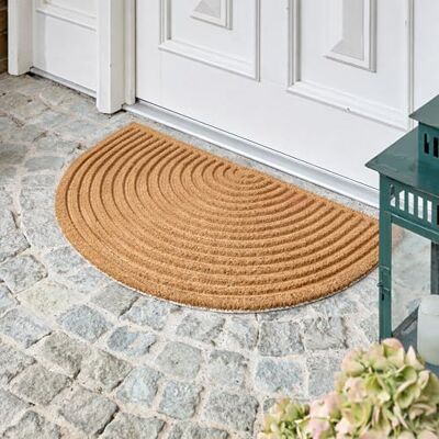 Astra Felpudo Moderno Estera de Coco 60x90cm Semicircular Natural Antideslizante, Antibacteriano, Duradero, Fácil de Cuidar, Material Natural Astra Felpudo Moderno Estera de Coco 60x90cm Semicircular Natural Antideslizante, Antibacteriano, Duradero, Fácil de Cuidar, Material Natural