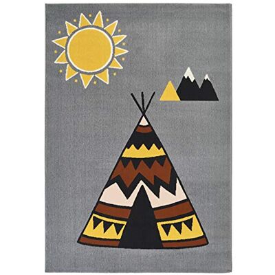 Zala Living Alfombra Infantil Young Wilderness (120 x 170 cm, Supersuave, Apta para Suelo Radiante, Certificado Öko-Tex Standard 100), Color Gris y Multicolor Zala Living Alfombra Infantil Young Wilderness (120 x 170 cm, Supersuave, Apta para Suelo Radiante, Certificado Öko-Tex Standard 100), Color Gris y Multicolor