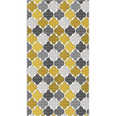Homemania Alfombra Impresa, 25% poliéster, 75% algodón, Multicolor Homemania Alfombra Impresa, 25% poliéster, 75% algodón, Multicolor