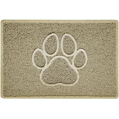 Nicoman Paw Felpudo con Forma de Huella en Relieve, Felpudo de Espagueti, Beige, Small (60x40cm) Nicoman Paw Felpudo con Forma de Huella en Relieve, Felpudo de Espagueti, Beige, Small (60x40cm)