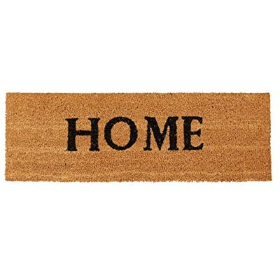 Relaxdays – Felpudo Home para la Entrada del hogar, 1.5 x 75 x 25 cm, Fibra de Coco y PVC, Antideslizante, Color Natural Relaxdays – Felpudo Home para la Entrada del hogar, 1.5 x 75 x 25 cm, Fibra de Coco y PVC, Antideslizante, Color Natural
