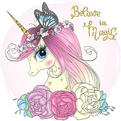 Homemania Alfombra Impresa Pink Unicorn para Niños, Multicolor, 100 X 200 Cm Homemania Alfombra Impresa Pink Unicorn para Niños, Multicolor, 100 X 200 Cm