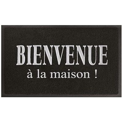 Douceur d'Intérieur Tapis Déco , Tapete De Entrada Rectangulo, 45 X 75 Cm, Maison, Alfombra De Entrada, Negro/Gris Douceur d'Intérieur Tapis Déco , Tapete De Entrada Rectangulo, 45 X 75 Cm, Maison, Alfombra De Entrada, Negro/Gris