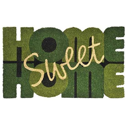Verdemax Sweet Home Felpudo Cuadrado, Color Verde Verdemax Sweet Home Felpudo Cuadrado, Color Verde