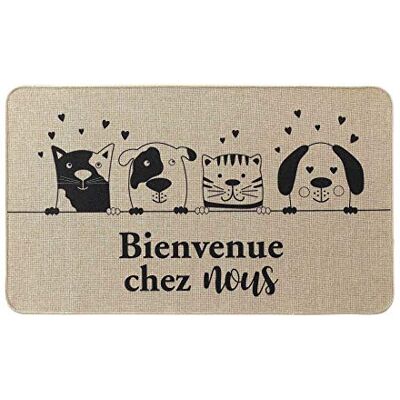 Douceur d'Intérieur Alfombra de Entrada, Rectangular, 45 x 75 cm, Tejido Estampado zami. Douceur d'Intérieur Alfombra de Entrada, Rectangular, 45 x 75 cm, Tejido Estampado zami.