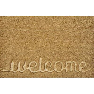Verdemax Welcome Felpudo Cuadrado, Color Beige Verdemax Welcome Felpudo Cuadrado, Color Beige
