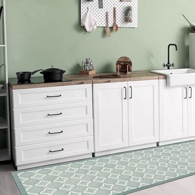 CREARREDA Alfombra de Cocina de Vinilo Antideslizante y Lavable Alfombra de Pasillo Cocina Antimanchas. 100% Made in Italy CREARREDA Alfombra de Cocina de Vinilo Antideslizante y Lavable Alfombra de Pasillo Cocina Antimanchas. 100% Made in Italy