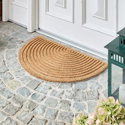 Astra Felpudo Moderno Estera de Coco 45x75cm Semicircular Natural Antideslizante y Atrapa Suciedad Robusto Interior y Exterior Astra Felpudo Moderno Estera de Coco 45x75cm Semicircular Natural Antideslizante y Atrapa Suciedad Robusto Interior y Exterior
