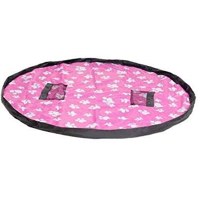 HIMRY hidrófugo 151 cm Estera del juego y juguetes almacenamiento bolsa, XXL alfombra, niños jugar Mat. portátil al aire libre manta actividades alfombra, rojo con huellas, KXD4006 redfootprint HIMRY hidrófugo 151 cm Estera del juego y juguetes almacenamiento bolsa, XXL alfombra, niños jugar Mat. portátil al aire libre manta actividades alfombra, rojo con huellas, KXD4006 redfootprint