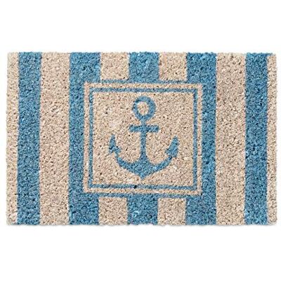 Relaxdays – Felpudo en miniatura para niños, 1.5 x 40 x 25 cm, Fibra de coco y PVC, antideslizante, Motivo: Ancla Relaxdays – Felpudo en miniatura para niños, 1.5 x 40 x 25 cm, Fibra de coco y PVC, antideslizante, Motivo: Ancla