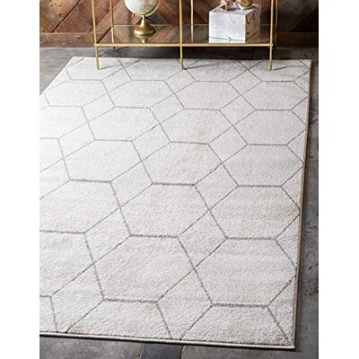 Unique Trellis Frieze Alfombra de Estilo marroquí (122 x 183 cm), Color Marfil Unique Trellis Frieze Alfombra de Estilo marroquí (122 x 183 cm), Color Marfil