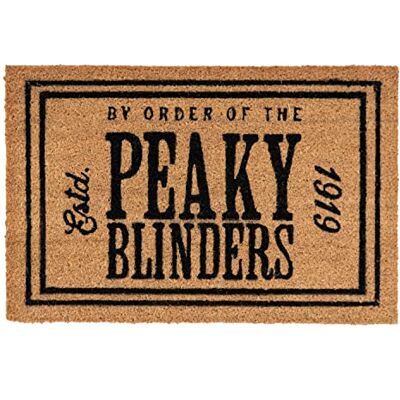 Grupo Erik Felpudo Peaky Blinders Felpudo Entrada casa Originales 40 x 60 cm Alfombra Entrada casa Exterior Antideslizante Fabricado en Fibra de Coco Productos con Licencia Oficial Grupo Erik Felpudo Peaky Blinders Felpudo Entrada casa Originales 40 x 60 cm Alfombra Entrada casa Exterior Antideslizante Fabricado en Fibra de Coco Productos con Licencia Oficial