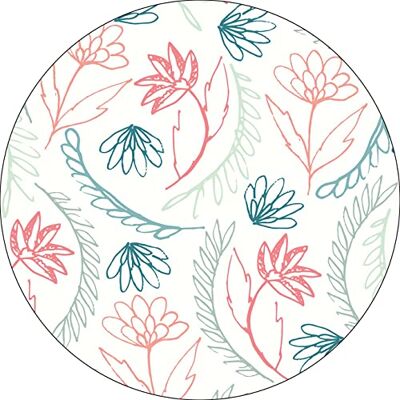 Bonateks , Alfombrilla Redonda con Estampado Digital, Base Antideslizante, para Oficina y hogar, diámetro 22 cm Bonateks , Alfombrilla Redonda con Estampado Digital, Base Antideslizante, para Oficina y hogar, diámetro 22 cm