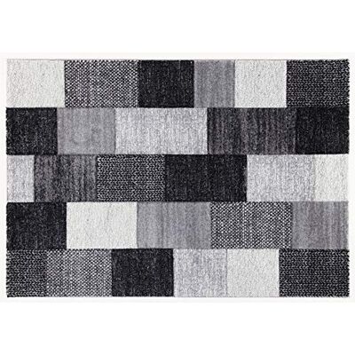 ABC Tappeti Alfombra Ray Negro/Gris 57 x 200 cm ABC Tappeti Alfombra Ray Negro/Gris 57 x 200 cm