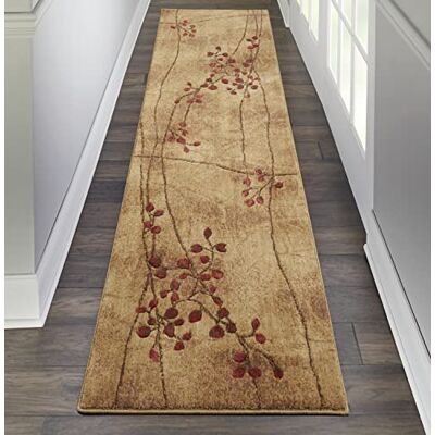 Nourison Alfombra de Pasillo de poliéster, 50% acrílico, Latte, 2 3 x 10 pies Nourison Alfombra de Pasillo de poliéster, 50% acrílico, Latte, 2 3 x 10 pies