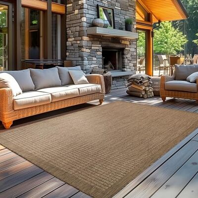 Carpetsale24 Alfombra Exterior Interior Resistente a la Intemperie, Impermeable 80 x 250 cm Marrón Alfombra de Cocina de Tejido Plano, Unicolor Alfombras Exterior para Balcón, Terraza y Jardín Carpetsale24 Alfombra Exterior Interior Resistente a la Intemperie, Impermeable 80 x 250 cm Marrón Alfombra de Cocina de Tejido Plano, Unicolor Alfombras Exterior para Balcón, Terraza y Jardín