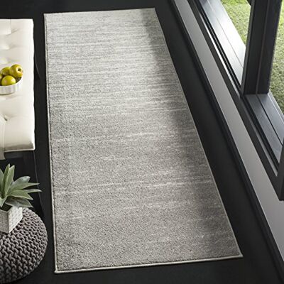 Safavieh Alfombra Modernas Sala de Estar, Comedor, Dormitorio Adirondack Collection, Pelo Corto, Gris Claro y Gris, 80 X 180 cm Safavieh Alfombra Modernas Sala de Estar, Comedor, Dormitorio Adirondack Collection, Pelo Corto, Gris Claro y Gris, 80 X 180 cm