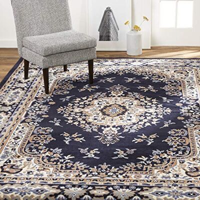 Home Dynamix Sakarya Alfombra Rectangular (53,3 x 88,9 cm), Color Azul Marino Home Dynamix Sakarya Alfombra Rectangular (53,3 x 88,9 cm), Color Azul Marino