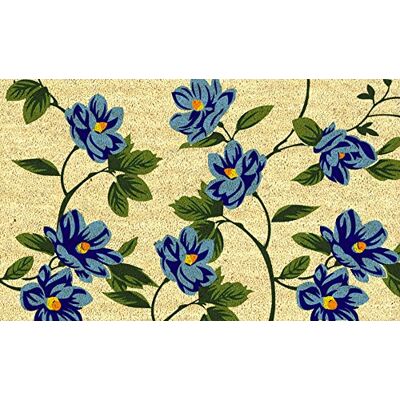 Gift Company Felpudo Flores Azul, Coco, Multicolor, 75 x 2 x 45 cm Gift Company Felpudo Flores Azul, Coco, Multicolor, 75 x 2 x 45 cm