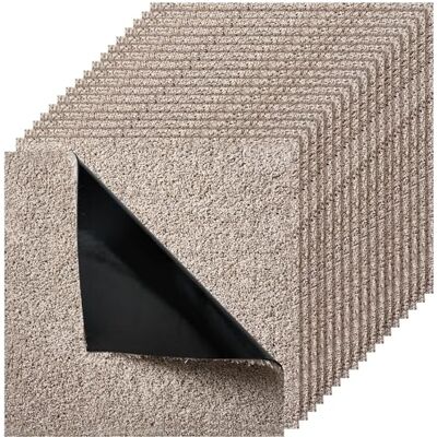 VEVOR Baldosas de Moqueta, 457,2 x 457,2 x 12 mm, 10 uds, Autoadhesivas, Cubren 2 m², Ideales para Moqueta, para Hogares, Oficinas, Viviendas de Alquiler, Fácil de Limpiar, Color Marrón Claro VEVOR Baldosas de Moqueta, 457,2 x 457,2 x 12 mm, 10 uds, Autoadhesivas, Cubren 2 m², Ideales para Moqueta, para Hogares, Oficinas, Viviendas de Alquiler, Fácil de Limpiar, Color Marrón Claro