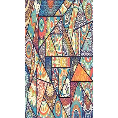 Homemania Alfombra Impresa, 25% poliéster, 75% algodón, Multicolor Homemania Alfombra Impresa, 25% poliéster, 75% algodón, Multicolor