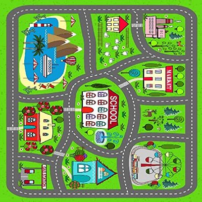 Homemania Alfombra Impresa Smurfs Town para Niños, Multicolor, 120 X 180 Cm Homemania Alfombra Impresa Smurfs Town para Niños, Multicolor, 120 X 180 Cm