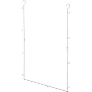 YAMAZAKI Smart 2~Tiered Extendable Closet Rack, White, Steel, 56~96 x 5.5 x 100 cm YAMAZAKI Smart 2~Tiered Extendable Closet Rack, White, Steel, 56~96 x 5.5 x 100 cm