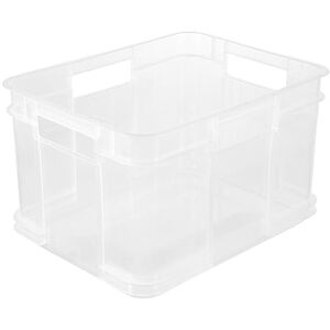 keeeper Caja de almacenaje Eurobox M, Plástico robusto (PP), 35 x 27 x 22 cm, 16 l, Bruno, Transparente neutro keeeper Caja de almacenaje Eurobox M, Plástico robusto (PP), 35 x 27 x 22 cm, 16 l, Bruno, Transparente neutro