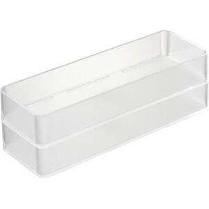 YAMAZAKI 3644 TOWER Stackable Organizer L X2 Set, white, PS Resin, 8 x 24 x 3.7 cm YAMAZAKI 3644 TOWER Stackable Organizer L X2 Set, white, PS Resin, 8 x 24 x 3.7 cm