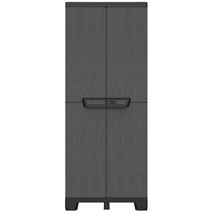 Terry Ardesia 2680, Armario Escobero de 2 Puertas, 4 Estantes Internos Regulables y Convertibles, Acabado Efecto Piedra, para Exterior e Interior Cubierto, de Plástico, 68 x 39 x 172 cm Terry Ardesia 2680, Armario Escobero de 2 Puertas, 4 Estantes Internos Regulables y Convertibles, Acabado Efecto Piedra, para Exterior e Interior Cubierto, de Plástico, 68 x 39 x 172 cm