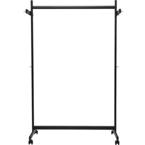 MAUL Perchero de fila samba, perchero móvil para salas de eventos, ferias o para el hogar, perchero estable y elegante para chaquetas de metal, Negro MAUL Perchero de fila samba, perchero móvil para salas de eventos, ferias o para el hogar, perchero estable y elegante para chaquetas de metal, Negro