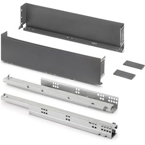 EMUCA Cajón exterior Simplex 25kg de altura 122mm, profundidad 440mm, Acero, Gris antracita EMUCA Cajón exterior Simplex 25kg de altura 122mm, profundidad 440mm, Acero, Gris antracita