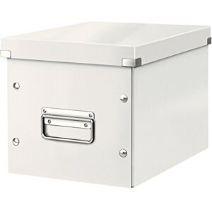 Leitz Caja de Almacenaje Mediana en Forma de Cubo, Blanco, Gama Click & Store, Leitz Caja de Almacenaje Mediana en Forma de Cubo, Blanco, Gama Click & Store,