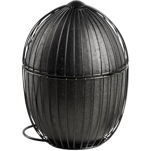 APS OVO Cesta de huevos "OVO", cesta de huevos de metal negro, contenedor de huevos, para mantener el calor, para aprox. 35 huevos APS OVO Cesta de huevos "OVO", cesta de huevos de metal negro, contenedor de huevos, para mantener el calor, para aprox. 35 huevos