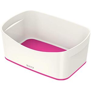 Leitz MyBox Caja organizadora sin tapa, Blanco/Rosa metalizado, Plástico brillante, Leitz MyBox Caja organizadora sin tapa, Blanco/Rosa metalizado, Plástico brillante,
