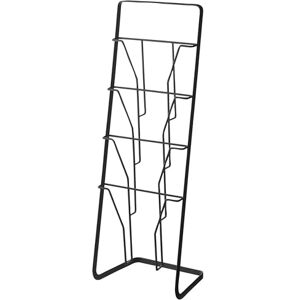 YAMAZAKI 6513 TOWER Magazine Rack with 4 Pockets, black, Steel, 25 x 18 x 71 cm YAMAZAKI 6513 TOWER Magazine Rack with 4 Pockets, black, Steel, 25 x 18 x 71 cm