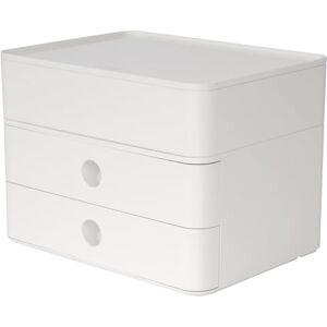 HAN Smart Box Plus Allison Cajonera con 2 cajones y caja para utensilios, color blanco HAN Smart Box Plus Allison Cajonera con 2 cajones y caja para utensilios, color blanco
