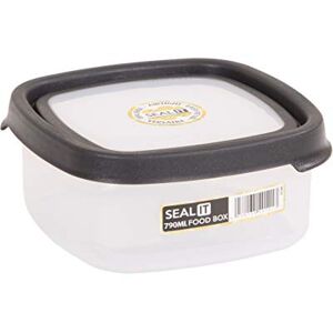 Wham Caja de almacenaje, Polipropileno, Transparente/Negro, 79 ml Wham Caja de almacenaje, Polipropileno, Transparente/Negro, 79 ml