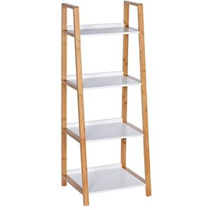 Wenko Estanteria con 4 repisas Finja Estante para el baño, estante para el hogar, Bambú, 43 x 112 x 36 cm, Marrón Wenko Estanteria con 4 repisas Finja Estante para el baño, estante para el hogar, Bambú, 43 x 112 x 36 cm, Marrón