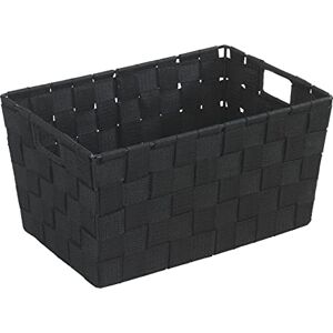 Wenko Adria Cesta para el baño y el hogar, de tamaño S, 30 x 15 x 20 cm, Color Negro Wenko Adria Cesta para el baño y el hogar, de tamaño S, 30 x 15 x 20 cm, Color Negro