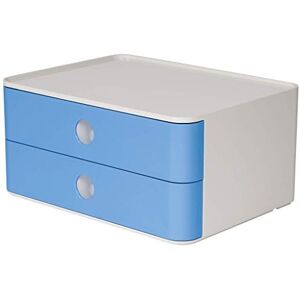 HAN SART-BOX Allison Cajonera con 2 cajones, color azul HAN SART-BOX Allison Cajonera con 2 cajones, color azul