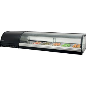 SARO 323 – 3159 SV 1800 Sushi vitrina, 85.5 L, color negro SARO 323 – 3159 SV 1800 Sushi vitrina, 85.5 L, color negro