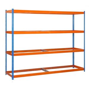Simon Rack Simonrack Kit Simonforte 1806 – 4, sin estantes, azul – naranja Simon Rack Simonrack Kit Simonforte 1806 – 4, sin estantes, azul – naranja