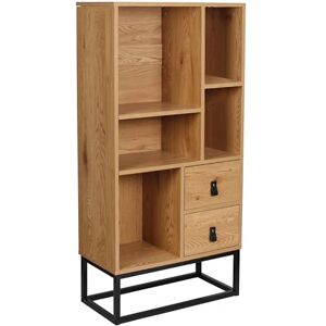 CALICOSY - Estantería industrial - Light Wood - H120 - Bookcase CALICOSY - Estantería industrial - Light Wood - H120 - Bookcase