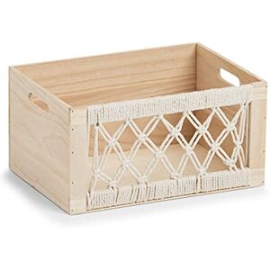 Zeller 15189 Boho Caja de almacenaje (madera, 35 x 25 x 18 cm) Zeller 15189 Boho Caja de almacenaje (madera, 35 x 25 x 18 cm)
