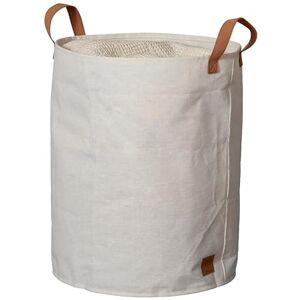 LOVE !T STORE !T Love IT Store IT Cesta de almacenamiento plegable de lino beige, asas de piel textil, versátil, cesta de lino, caja de almacenamiento de tela, 40 x 40 x 45 cm LOVE !T STORE !T Love IT Store IT Cesta de almacenamiento plegable de lino beige, asas de piel textil, versátil, cesta de lino, caja de almacenamiento de tela, 40 x 40 x 45 cm
