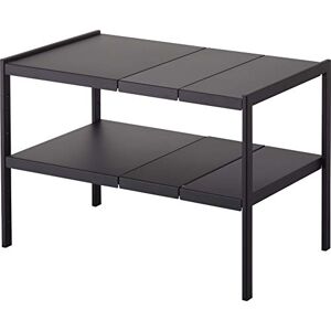 YAMAZAKI Tower 2~Tiered Extendable Organizer, Black, Steel, 50~85 x 30 x 35 cm YAMAZAKI Tower 2~Tiered Extendable Organizer, Black, Steel, 50~85 x 30 x 35 cm