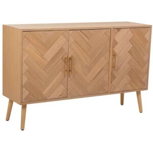 AlexandreHouse Aparador de madera de 3 puertas marron AlexandreHouse Aparador de madera de 3 puertas marron