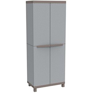 Terry , C-Rattan 3680, Armario 2 Puertas con Divisor Vertical y 3 Estantes. 68x39x170 cm Terry , C-Rattan 3680, Armario 2 Puertas con Divisor Vertical y 3 Estantes. 68x39x170 cm